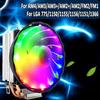 4-контактный тихий охлаждающий вентилятор Core LED кулер для процессора охлаждающий вентилятор радиатор кулер для процессора для сокета Intel LGA 1156/1155/775 для AMD