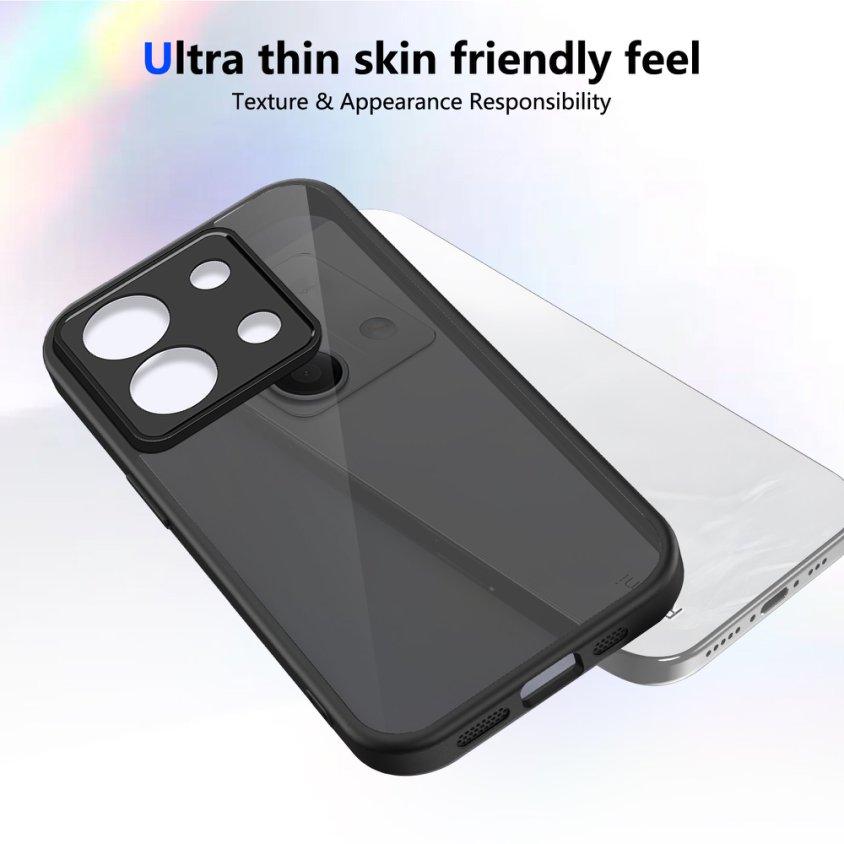 Case For For Xiaomi Redmi Note 14 13 12 Pro Plus 14S 13C 12C 11A A5 K80 K70 Pro 4G 5G Simple Black Matte Clear Shockproof Cover