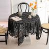 Lace Table Cloth Fabric French Hollow White Coffee Table Cloth Tablecloth Rectangular Round Table Photo Picnic Cloth Cover Cloth
