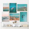 Boho Style Summer Pool Beach Palm Whale Northern Europe Posters Prints Canvas Painting Wall Art Picture Living Room Home Decor