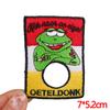 Netherland Oeteldonk Emblem Embroidered Patches Frog Patch Netherland Carnival Patches For Clothing Uniform DIY Iron On Patches