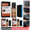 90/60/30 мл Авто Пластик Восстановитель Вернуться к Черному Чистящие Средства Для Автомобиля Очиститель Покрытия Полировка Чистящий Инструмент