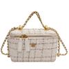 Elegant Mini Chain Bag For Women Stylish Box Design Soft Polyester With Multiple Colors