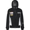 Fila Ski Series Warm Comfortable Hooded Zipper Ski Jacket Men Jackets Deep-Black A11M446930F-BK