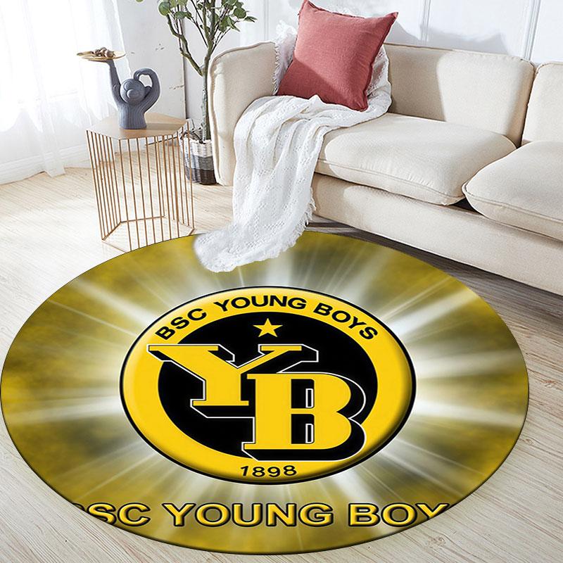 BSC Young Boys pattern round rug,Carpet Rug for Living Room Bedroom Playroom ,Non-slip Floor Mat,Holiday Gifts and Birthday Gifts.
