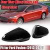 2x Glossy Black Side Rearview Mirror Cover Cap Fits Ford Fusion 2013-2018 2021
