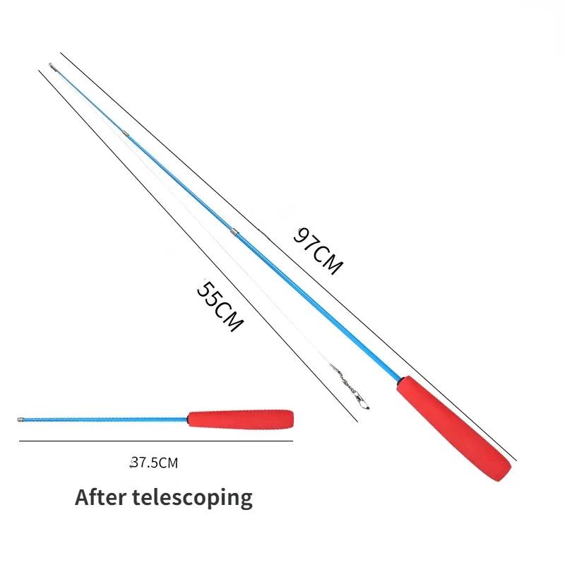 Кошачья палочка-дразнилка, гибкая, трехсекционная, телескопическая, удочка, игрушка для кошек, забавная палочка для кошек, удочка для ловца игрушек, незаменимый артефакт для кошек