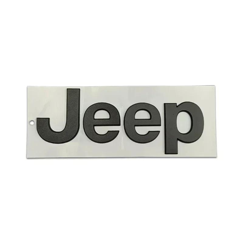 ABS Emblem Car Rear Trunk Badge Front Hood Sticker for JEEP Wrangler Compass Grand Cherokee Renegade JK JL Patriot Rubicon Decal