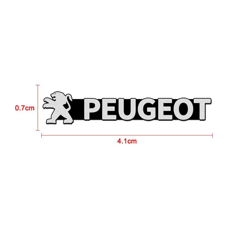2026 Hot Car Sticker 2/4pcs Car Speaker Audio Aluminum Badge Emblem Sticker New For Peugeot GT 307 206 308 407 207 3008 208 4008