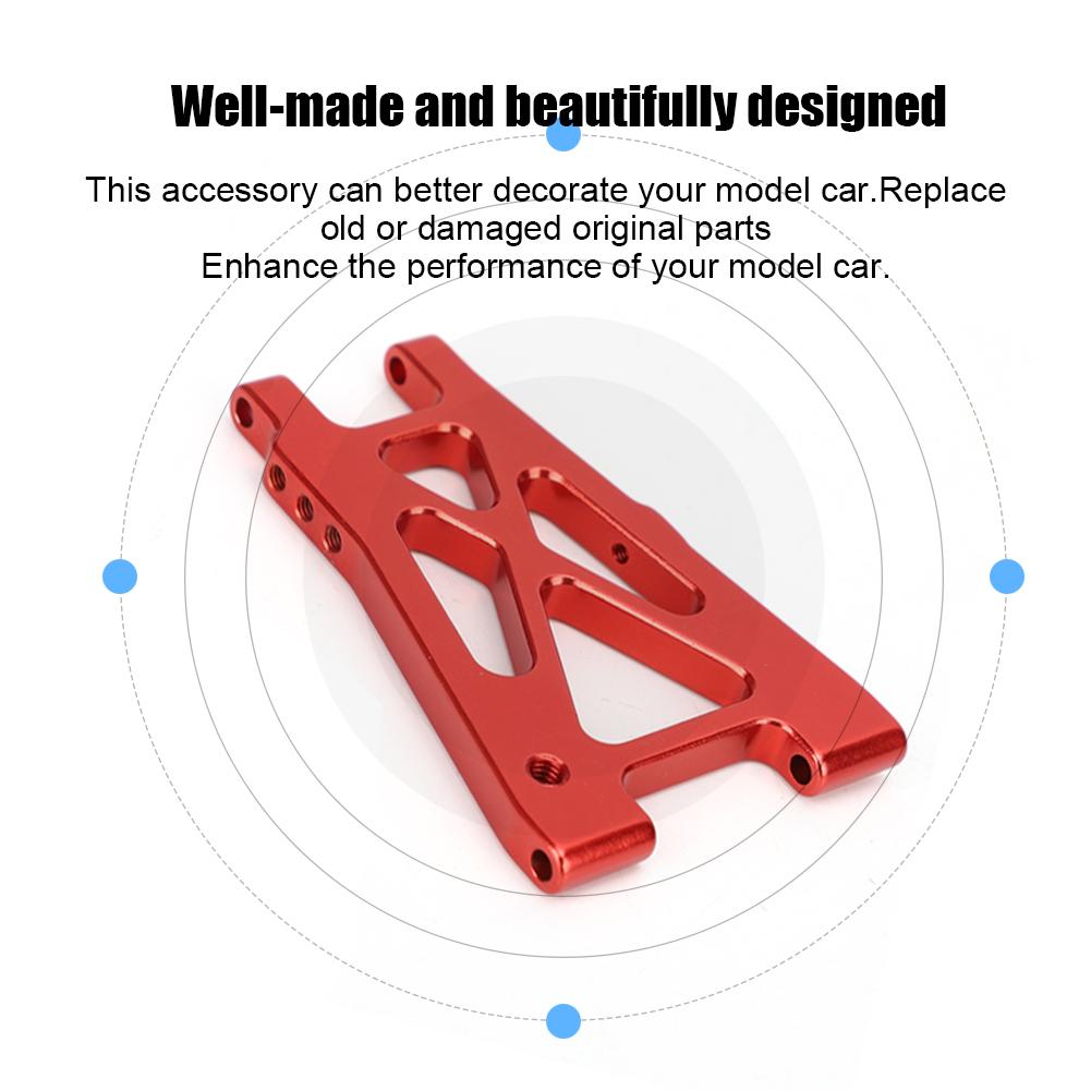 2PCS Aluminum Alloy Rear Lower Swing Arm Fit for 4 Optima 1Celsius10 RC Off Road Vehicle(Blue )