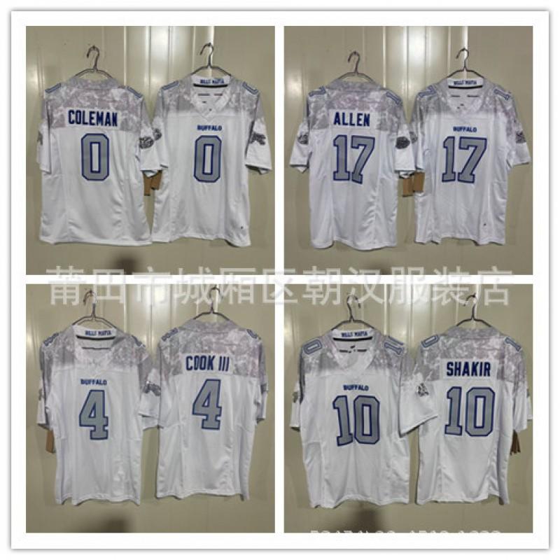 Rugby Jersey Men Women Adult White Speed Style Buffalo Bills 0 4 17 86 88 Number Custom Fit Fall