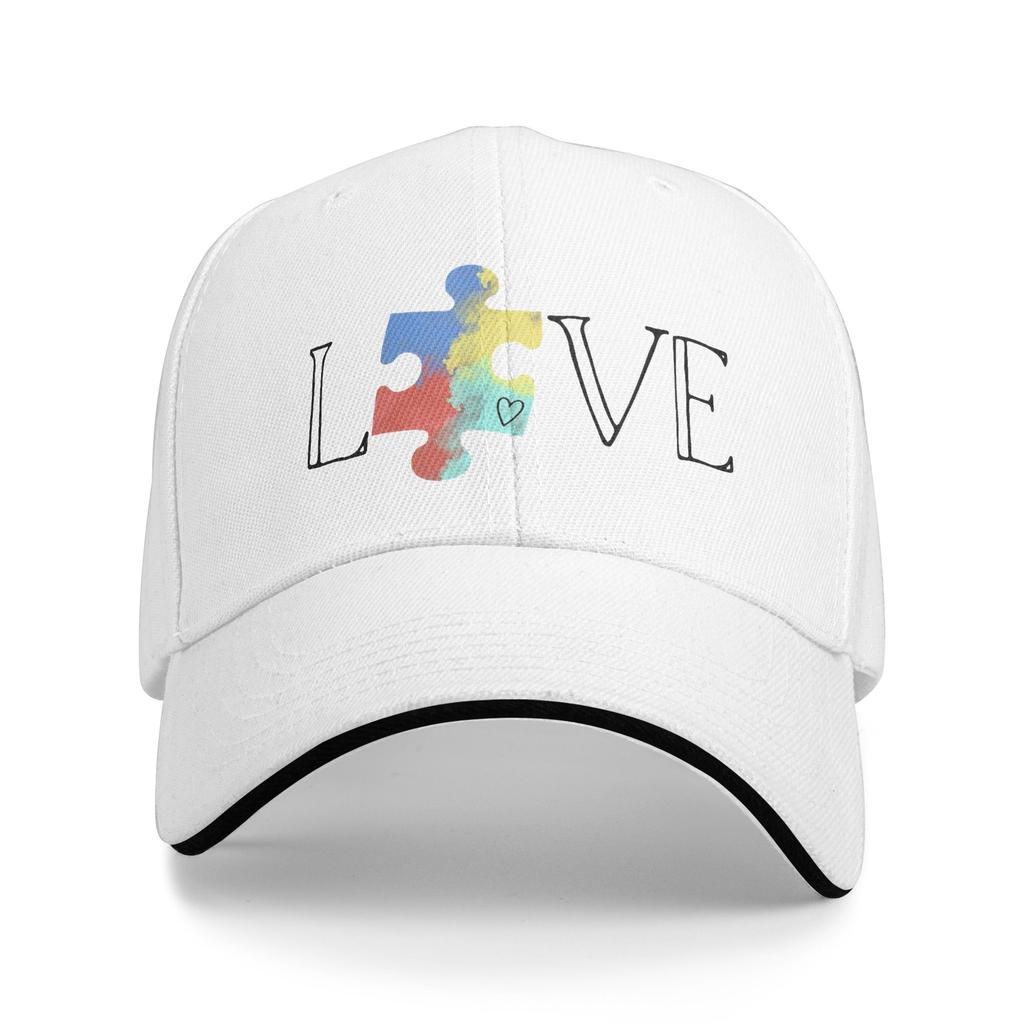 Autism Awareness Respect Love Support Merch Unisex Women Baseball Caps Trucker Hat Retro Daily Headwear Adjustable Snapback Hat