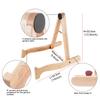 Wood Guitar Holder Base Folding Wood Ukulele Stand Adjustable Instrument Stand A-Frame Wood Guitar Stand Ukulele Shelf