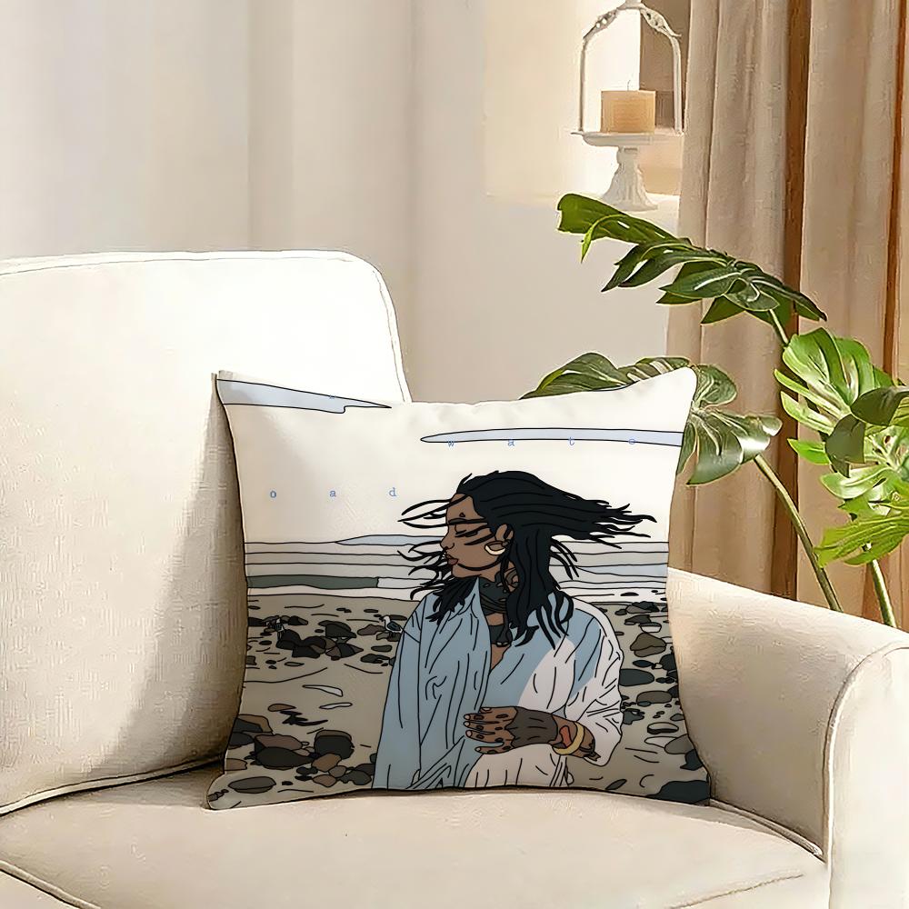 Singer KKehlani Cushion Cover Reversible Plush Pillow Cover Soft Fluffy Home Decor for Sofa Bedroom