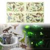 Wall Decals Wall Stickers Waterproof Self-adhesive 4 Sheets Glow In The Dark Luminous Stickers Long-Lasting Glow