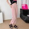 Drainpipe Style High Waisted Loose Fit Trousers for Women