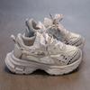 Children's sports shoes autumn and winter girls' shoes new women's treasure winter velvet shoes older children's dad shoes cotton shoes