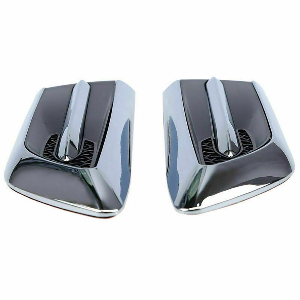 2шт универсальные автомобильные наклейки на крыло с воздушным потоком, хромированные боковые наклейки на капот, автоэкстерьер