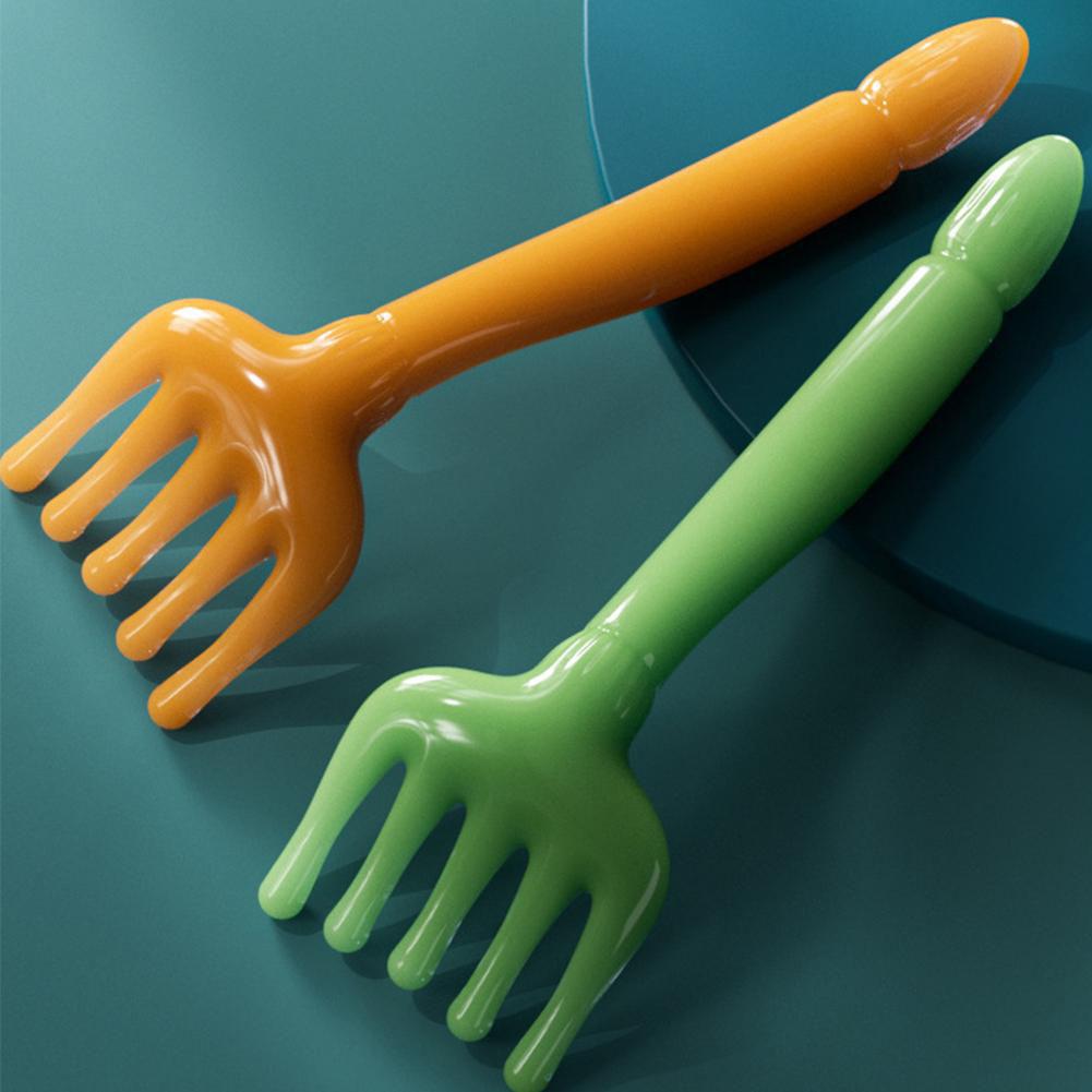 Natural Golden Sandalwood Five-Claw Scalp Massager Back Sha Massage Care Meridian Tool Handheld H1T5