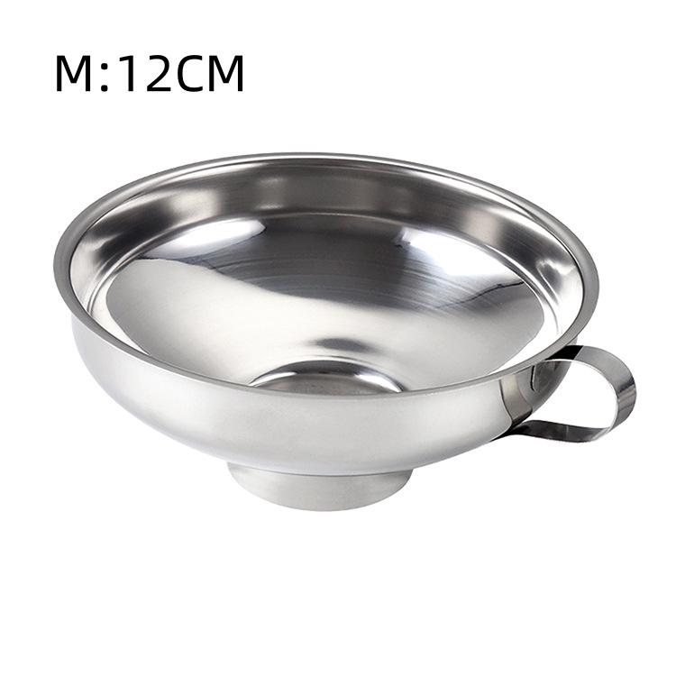 1 шт. воронка для консервирования из нержавеющей стали кухонный инструмент с широким горлом воронка для консервирования бункер фильтр утечка банка с широким горлом для масла вина кухня