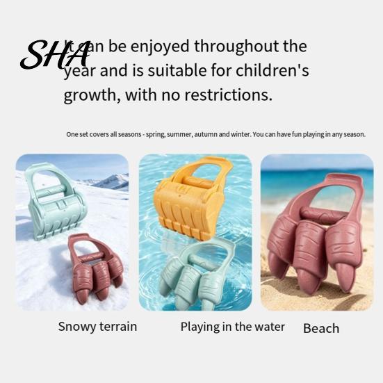 Beach Sandcastle Tools Sand Snow Claw Toy for Kids, 2-in-1 Dinosaur And Excavator Bucket Shovel Shovel, Thick Plastic Outdoor Play Toddler Toys