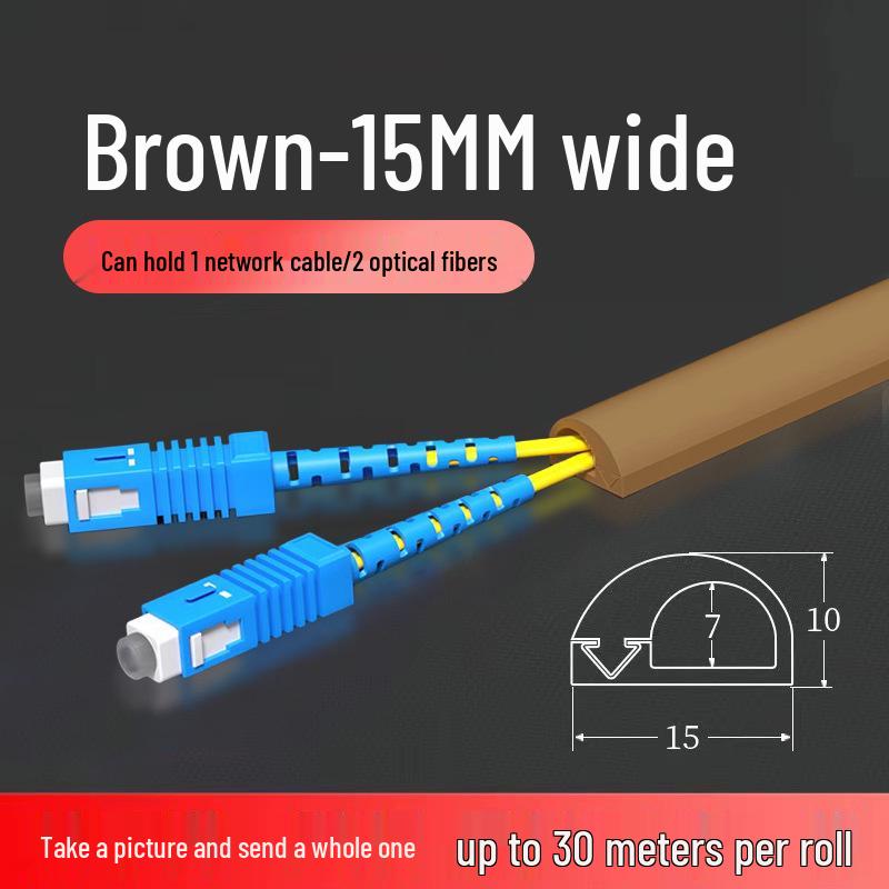 ПВХ Кабель-канал для поверхностного монтажа: Скрытая проводка и декоративная крышка для сети с боковым отверстием для оптоволокна и открытых проводов.