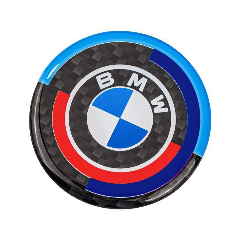For BMW M X1 X3 Carbon Fibre Car Knob Sticker Decoration Accessories For BMW 1 2 3 4 5 7 Series X1 X3 X4 X5 X6 X7 F10 F20 F30 G20 G30 F15 F16