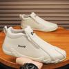 2023 Winter Men's Casual Octopus Leather Slip-On Mid-Top Soft-Sole Sports Shoes