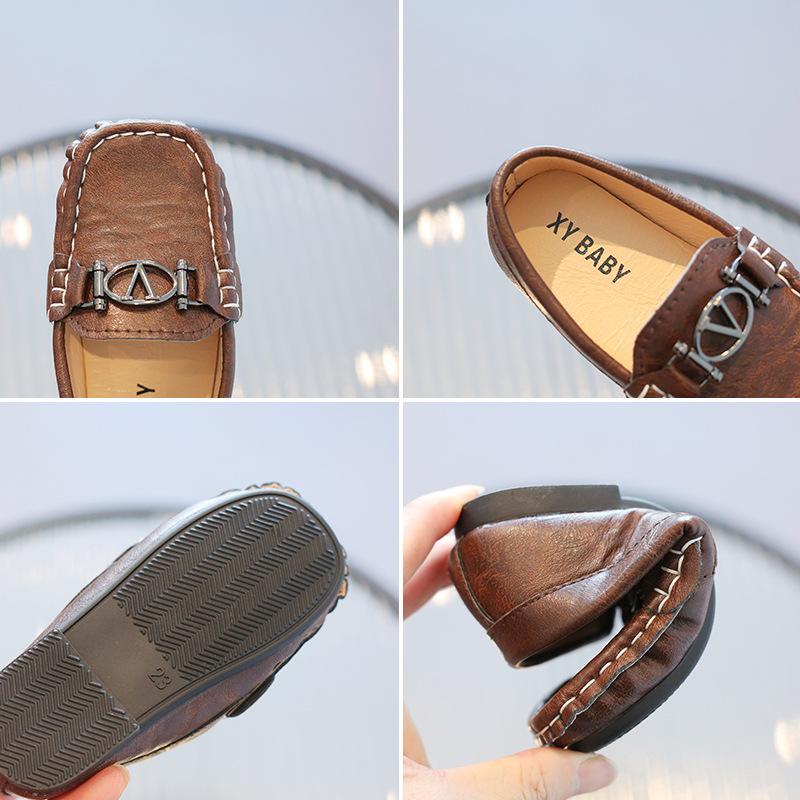 Шапочки для мальчиков, детская кожаная обувь, мягкая подошва, студенческие туфли, повседневная обувь для девочек