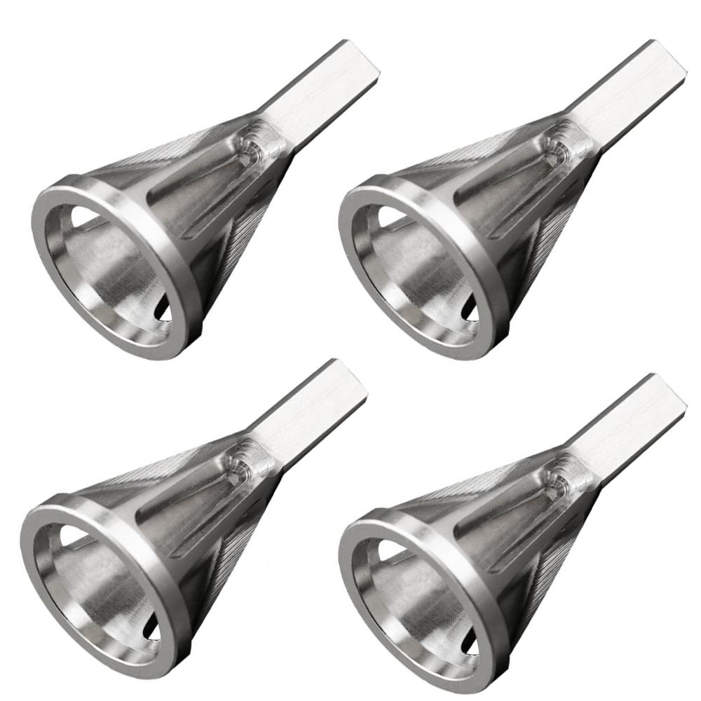 4 Pcs Stainless Steel External Chamfering Tool Drilling Remove Burr Tools Excluding Rounding