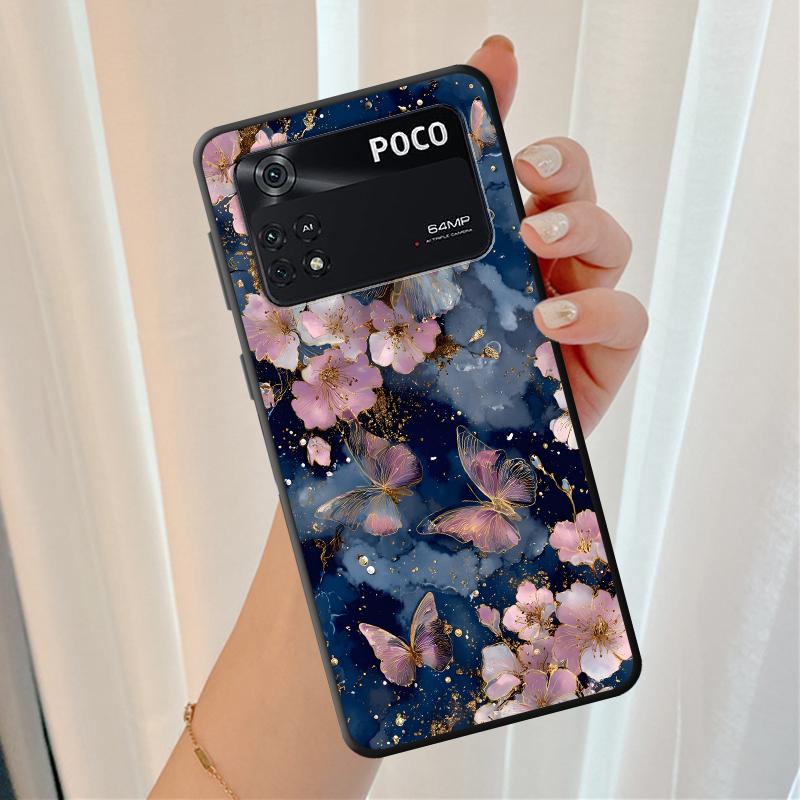 Creative Cartoon Butterfly Funda Phone Cover Case for Xiaomi Poco F8 M3 M4 M7 Pro C75 F1 M5 C61 C50 C71 X3 X4 X5 X7 Pro F3