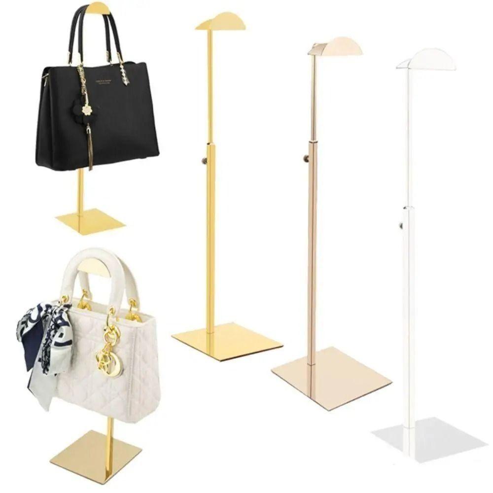 Прочный держатель для сумок Роскошная подвесная стойка для демонстрации сумок Регулируемая полка для сумок Роскошный