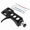 4 Connection Wires Vinyl Stylus Holder Aluminium Alloy Turntable Headshell Mount  For DJ Use