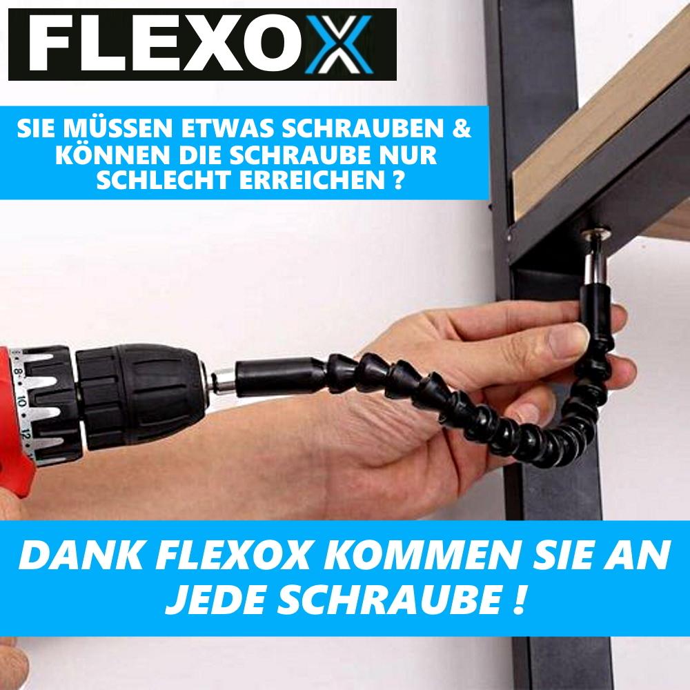 Держатель бит FLEXOX с гибким поворотным шарниром и магнитной отверткой