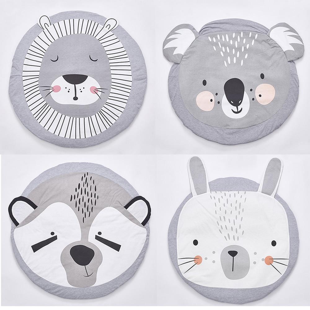 INS детские игровые коврики детский ползающий напольный коврик постельные принадлежности одеяло с кроликом хлопковый ковер декор комнаты