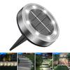 2/6Pcs Outdoor Solar Floor Lights Super Bright Automatic On/Off Easy To Install Weatherproof Solar Lights Garden Lawn Lamps