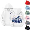Children's Hoodies Loose Printed Hooded Sports Shirt Fashionable Sports Shirt