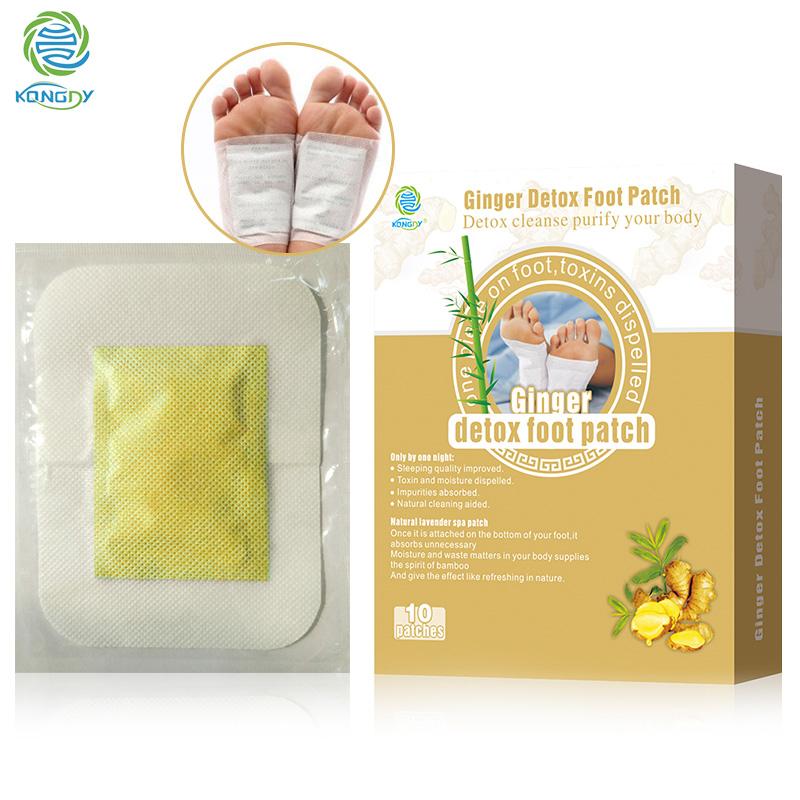 KONGDY 10 шт./кор. Детокс пластырь для ног, эфирное масло имбиря, натуральные ингредиенты, высокое качество, очищающая подушечка от токсинов, массаж тела