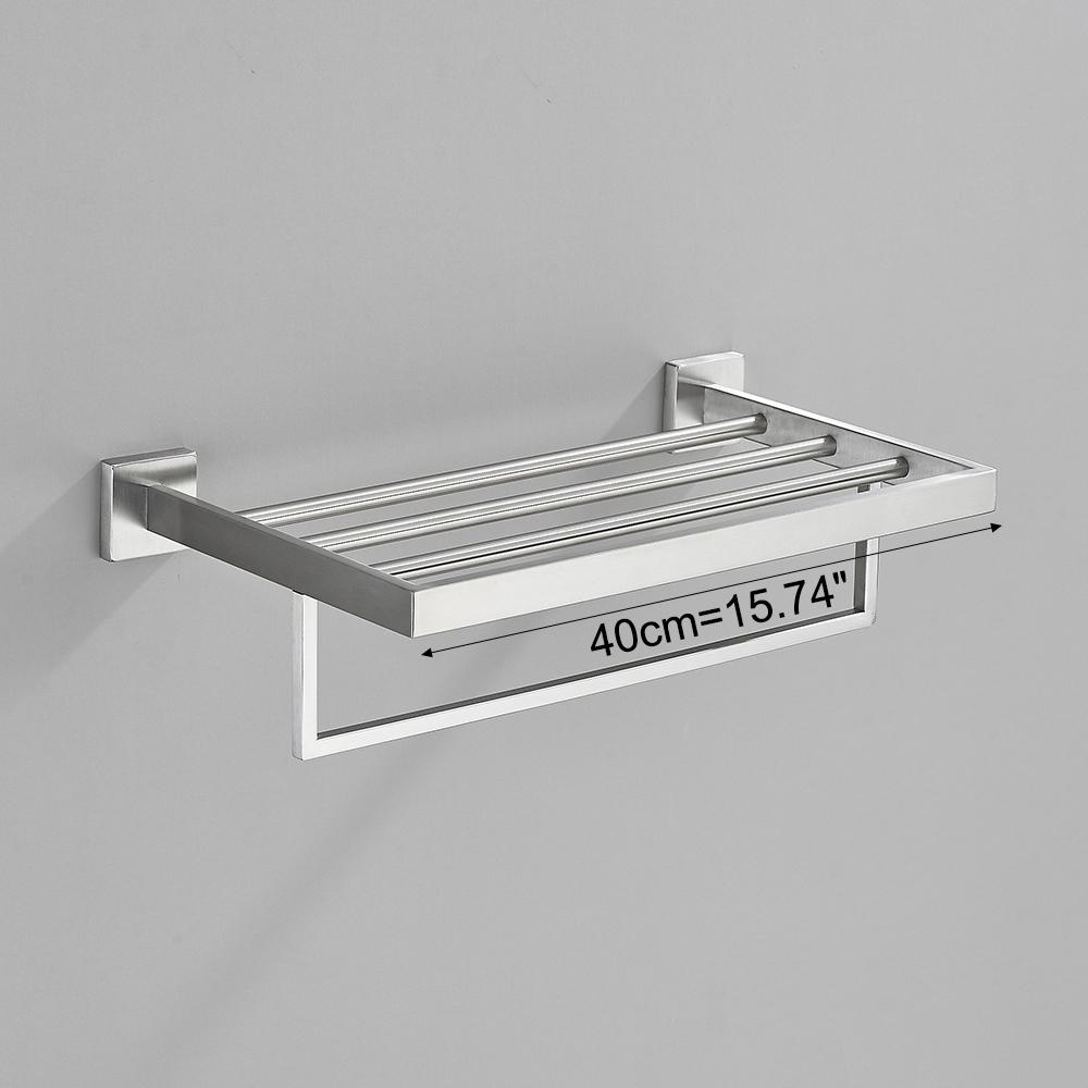 Stainless Steel Bathroom Accessories Set Brushed Nickel Towel Bar Robe Hook Toilet Paper Holder Towel Ring Bathroom Accessory