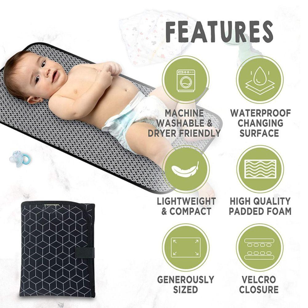 Waterproof Baby Changing Mat Oxford Infant Changing Table Professional Nappy Sheet Outdoor