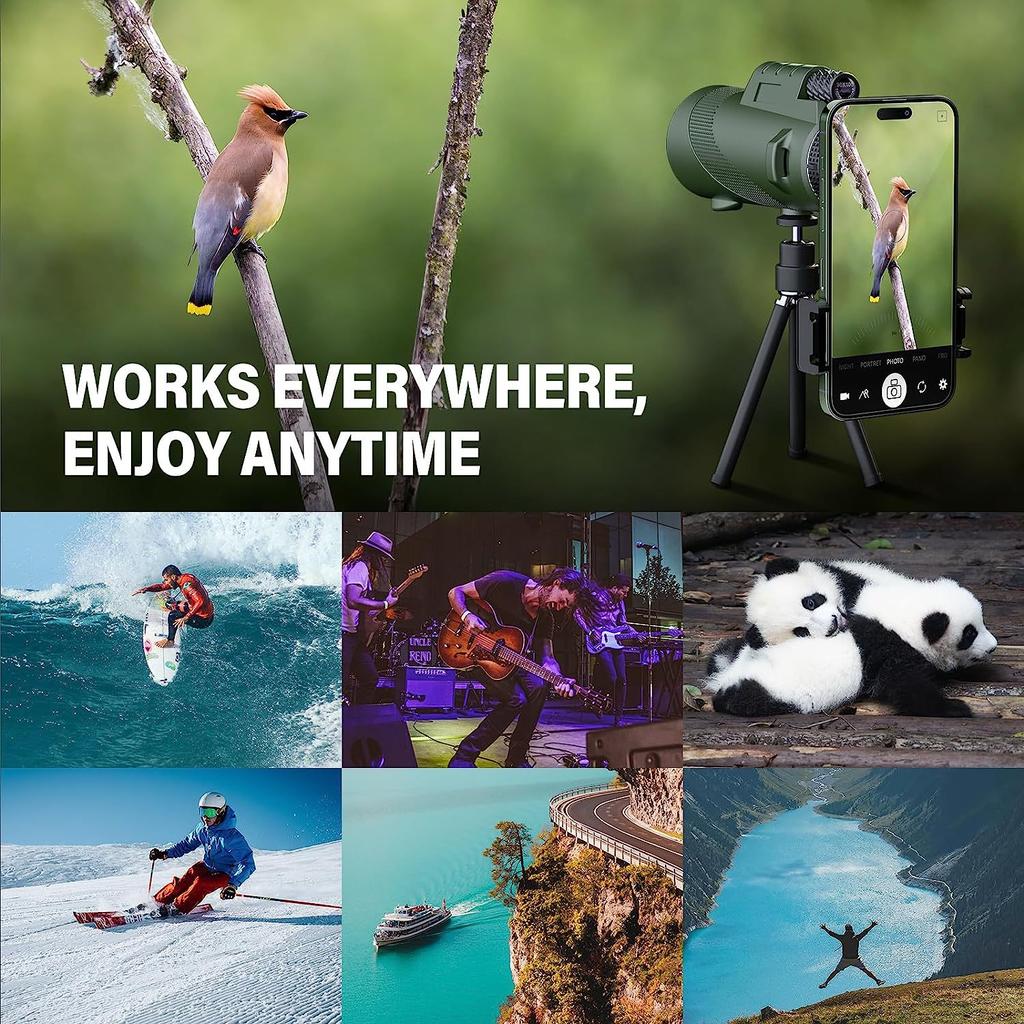 Zoom Hd Binoculars 5000m Folding Telescope Foldable Long Distance Mini Powerful Binoculars  Hunting Sports Birdwatching