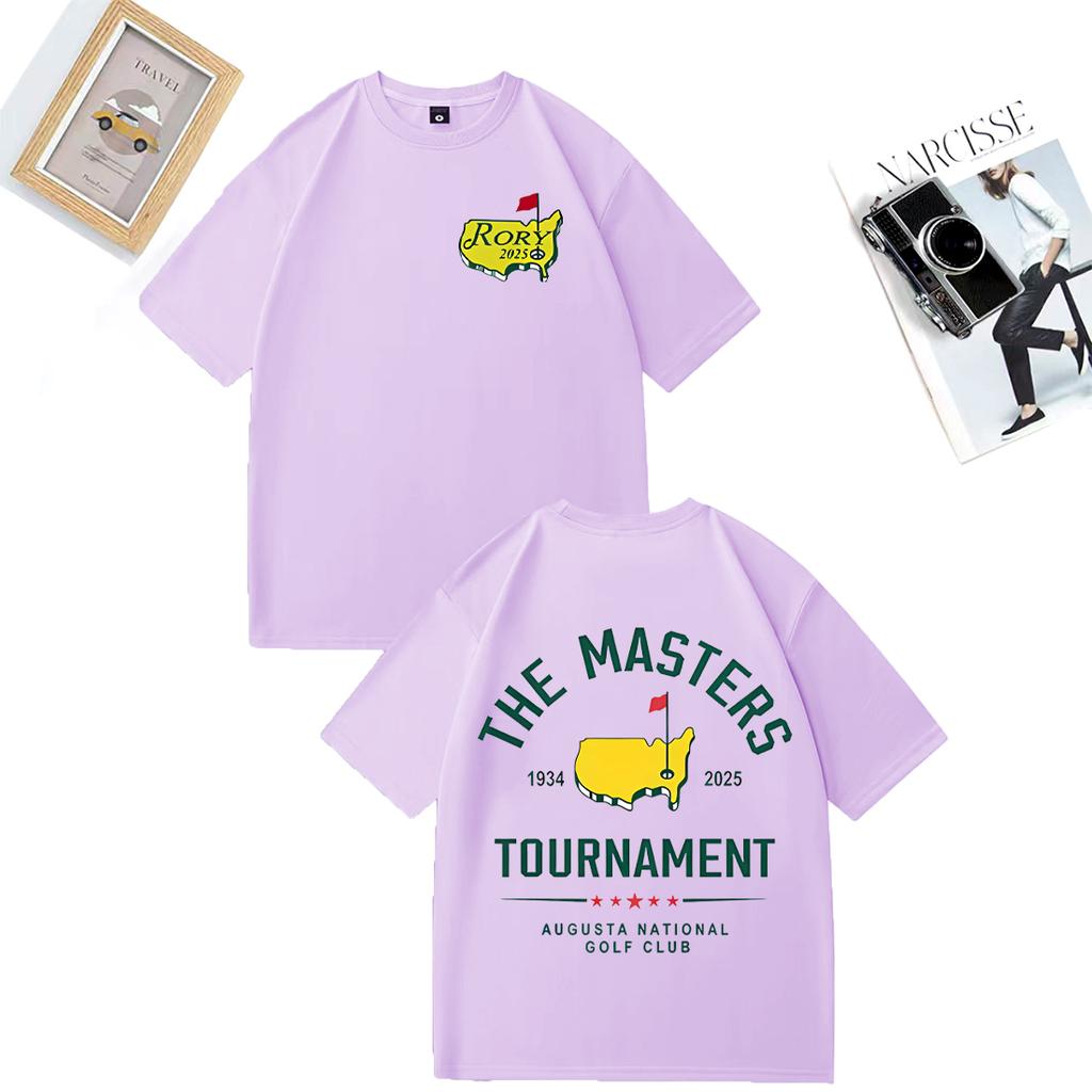 Fashion TShirt Rory Mcllroy Masters 2025 Graphics Tshirt Unisex WOMEN Casual High Quality vintage Hot Cotton short sleeve T Shirts