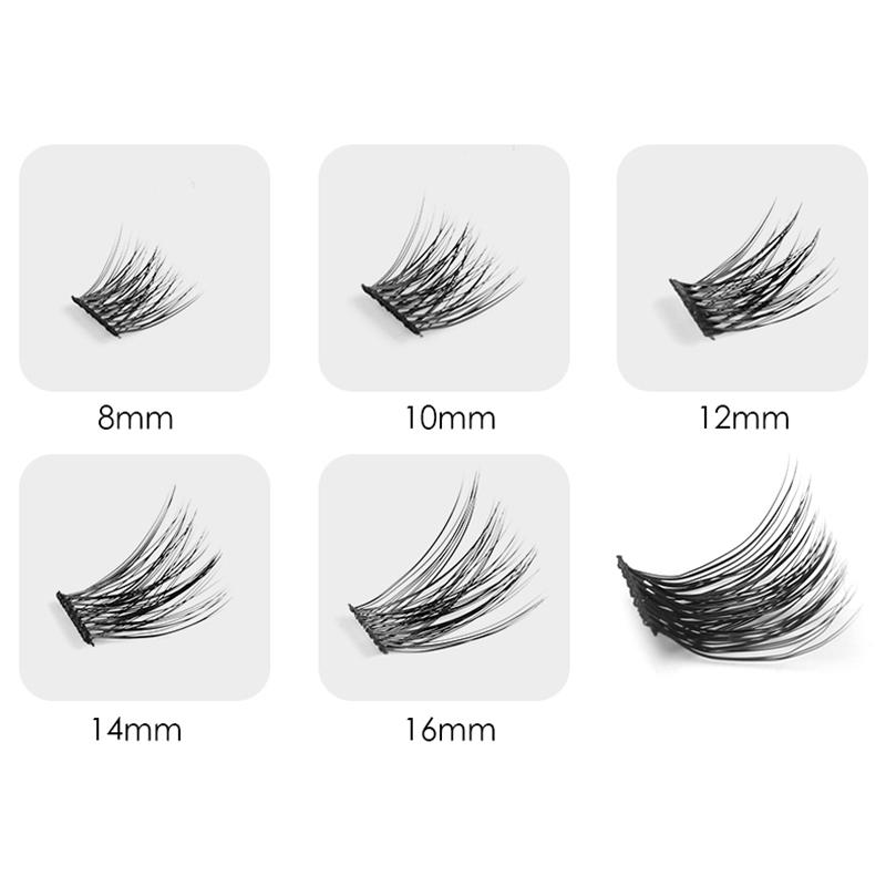 Накладные пучки ресниц, отдельные кластеры, наращивание ресниц, сегментированные накладные ресницы из искусственной норки, натуральные мягкие