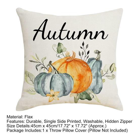 Чехол для подушки с односторонним принтом, декоративная льняная модная домашняя подушка на День благодарения для ежедневного использования
