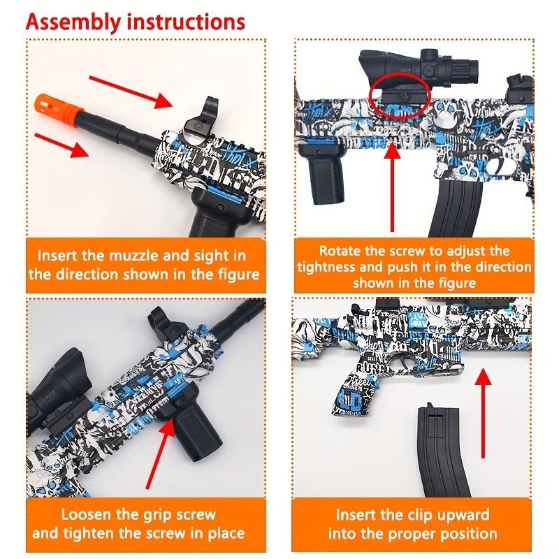 M4 Игрушечный пистолет с граффити Детский игрушечный пистолет Игрушка для отдыха