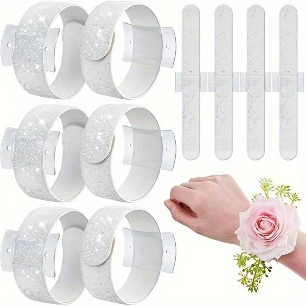 2 шт. DIY Браслеты-бутоньерки на запястье Многофункциональная лента-бутоньерка на запястье Цветочная бутоньерка Помолвка