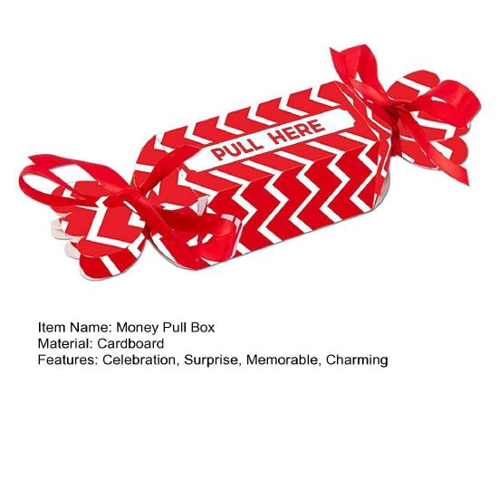 Рождественский сюрприз, кошелек для вытягивания денег в форме конфеты, вытягивающийся держатель для денежного подарка для детей и взрослых, DIY рождественская копилка для денежного подарка, вытягивающая
