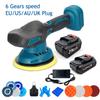 18V Cordless Electric Car Polisher 6 Gears  Auto Polishing Cleaner Metal Waxing Rust Removal Tool For Battery 7000rpm