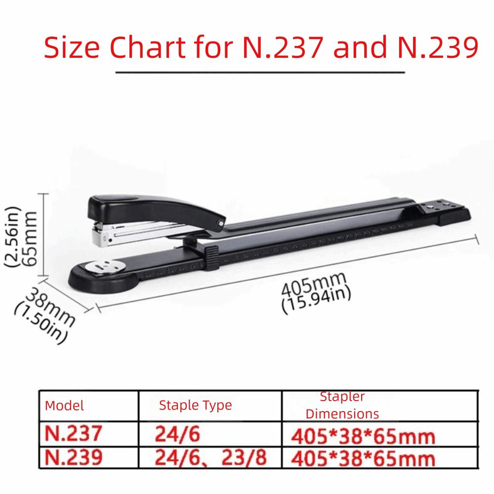 50-Sheet Capacity Long Reach Stapler Thickened Paper Stapler Long Arm Stapler For Booklet