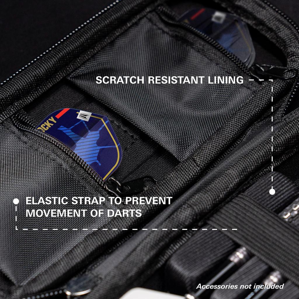 TARGET Darts JOSH ROCK TAKOMA WALLET Regular Size Dart Case with EVA Protective Holds 3 and Includes Inner and Professional Dart Accessories Cover,